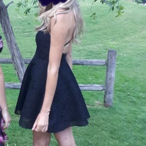 Little black lace dress from Honey